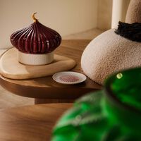 لادرو صندوق ماجستيك نايتس مع 4 أطباق باللون الأحمر