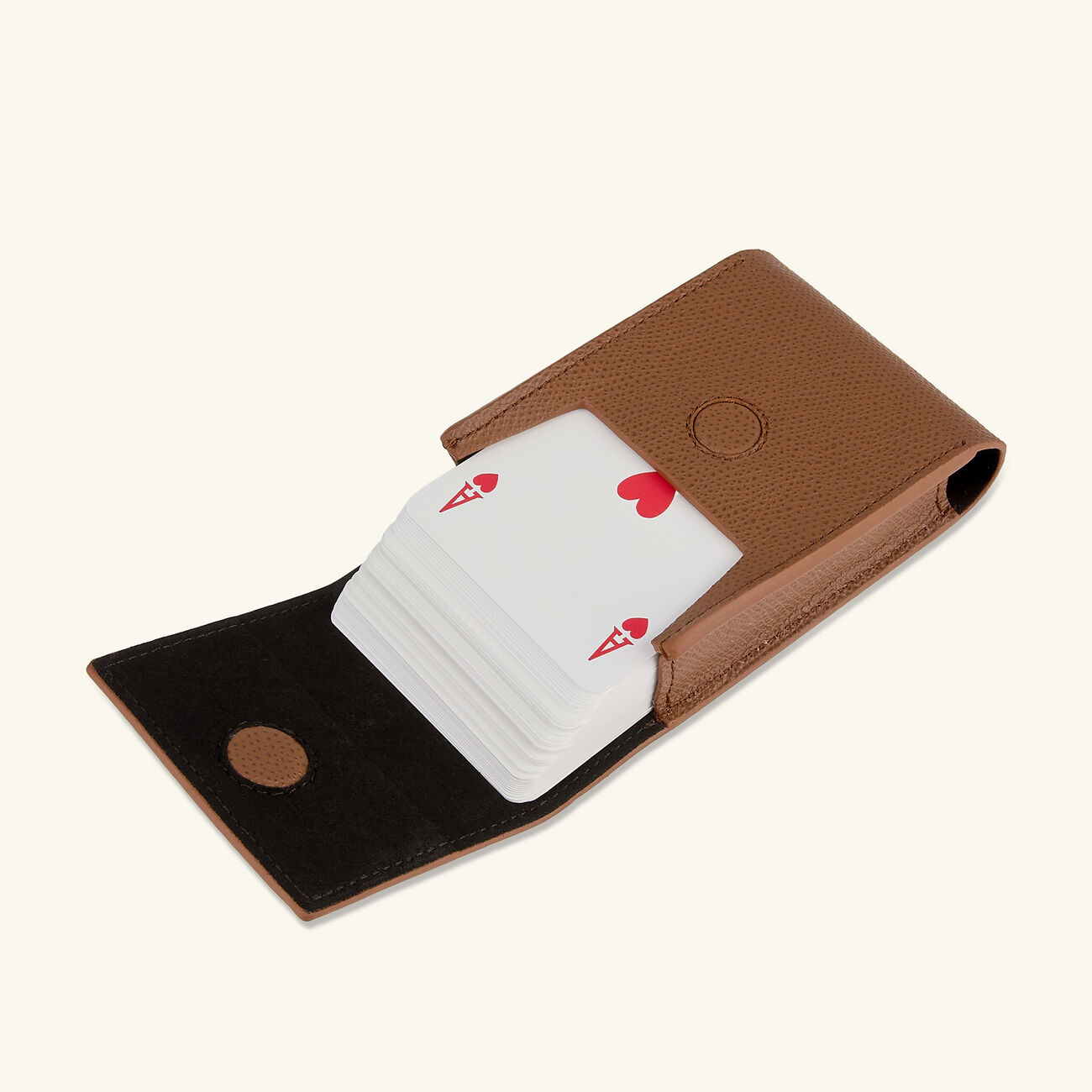 giobagnara playing card leather pochette