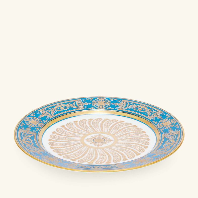 bernardaud aux rois salad plate round blue 21cm