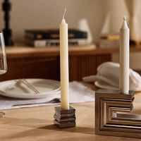christofle perspectives candle holder small chrome