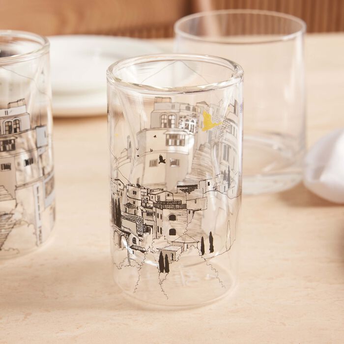 silsal naseem drinking glass set of 6