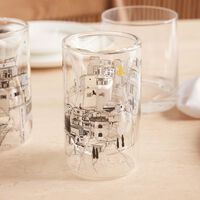 Naseem Drinking Glass Set Of 6 silsal naseem drinking glass set of 6