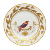 Volière Geai Dessert Plate Round Gold 22cm ginori 1735 voli re geai dessert plate round gold 22cm