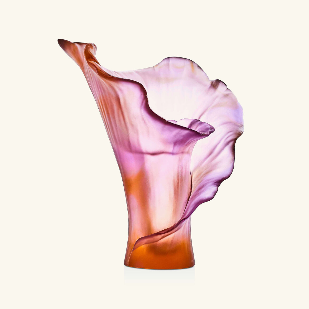 دوم مزهرية آروم روز متوسطة وردية