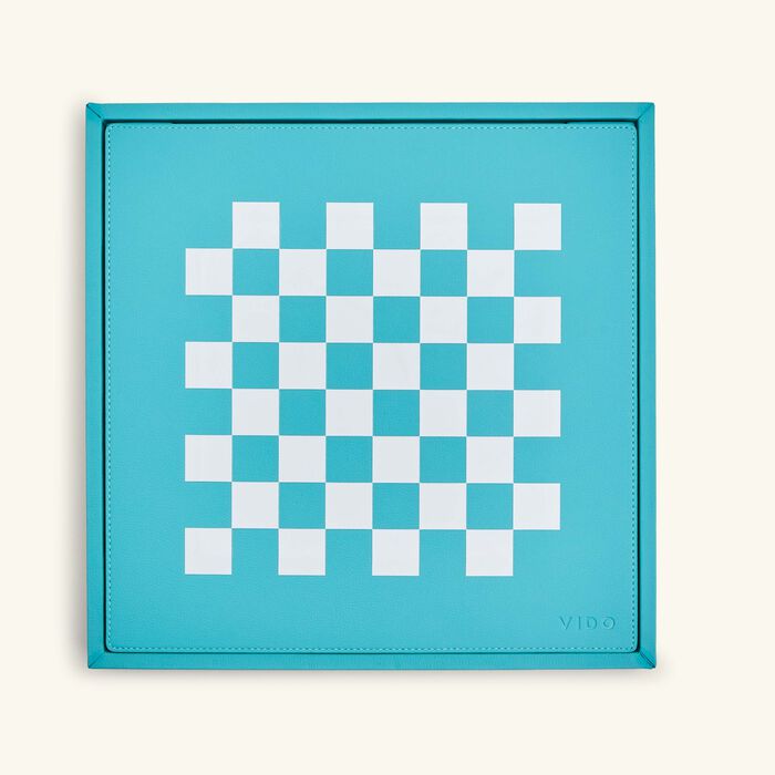 vido turquoise chess set