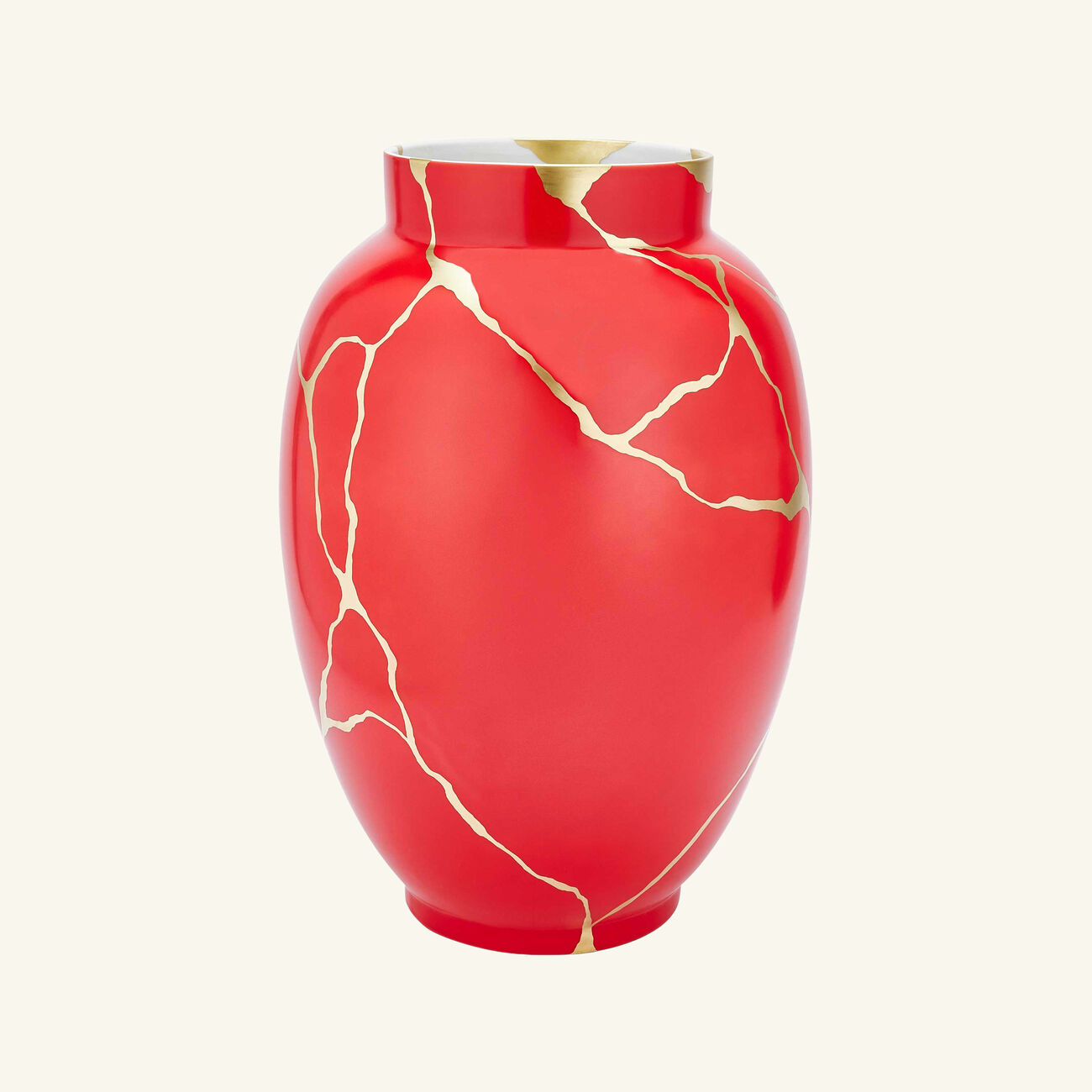 Kintsugi Vase Large Red bernardaud kintsugi vase large red