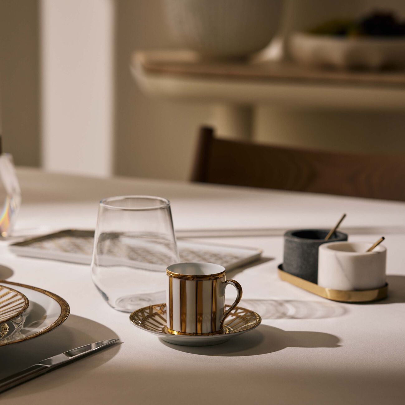 Vannerie Coffee Cup And Saucer Gold pinto paris vannerie coffee cup and saucer gold