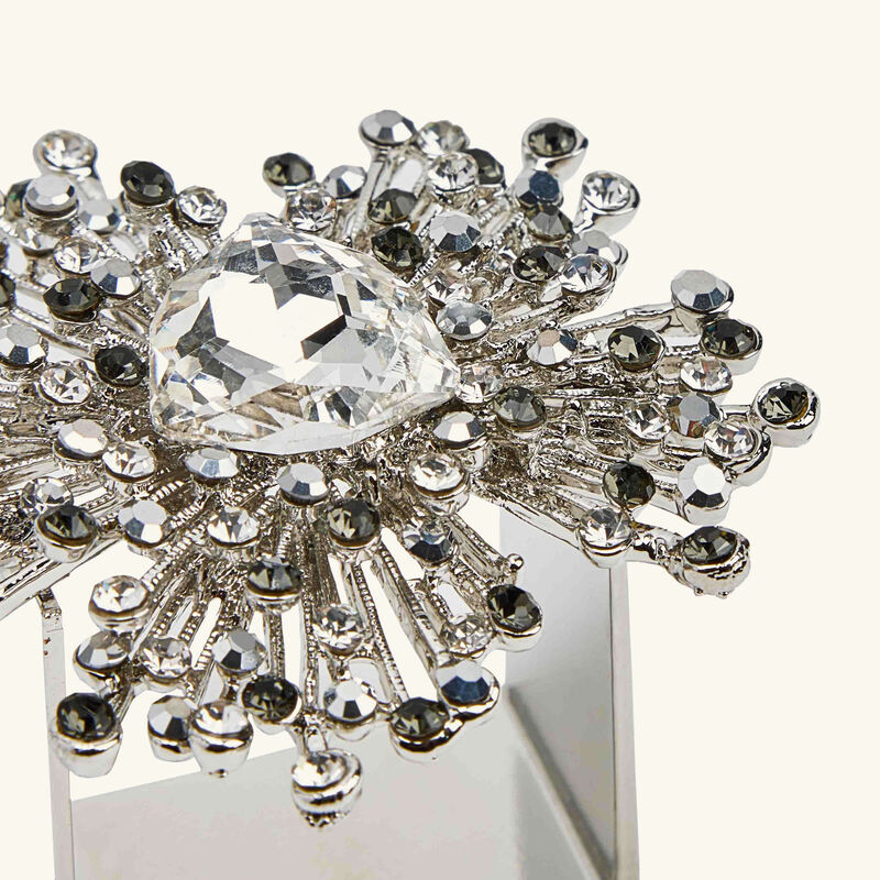 Gem Burst Napkin Ring Silver Set Of 4 kim seybert gem burst napkin ring silver set of 4
