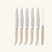 فورج دو لاغيول طقم أكريليك هاندل المؤلف من 6 سكاكين للمائدة باللون الأسود