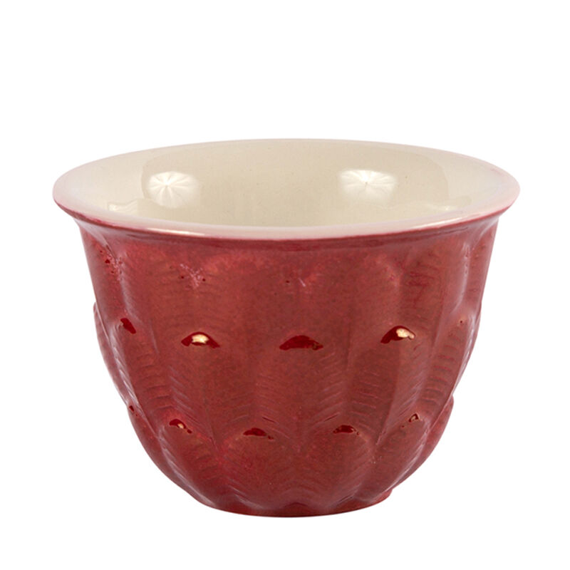 Peacock Ruby Arabic Coffee Cup, large