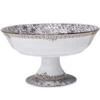 Eden Platine Footed Bowl, small