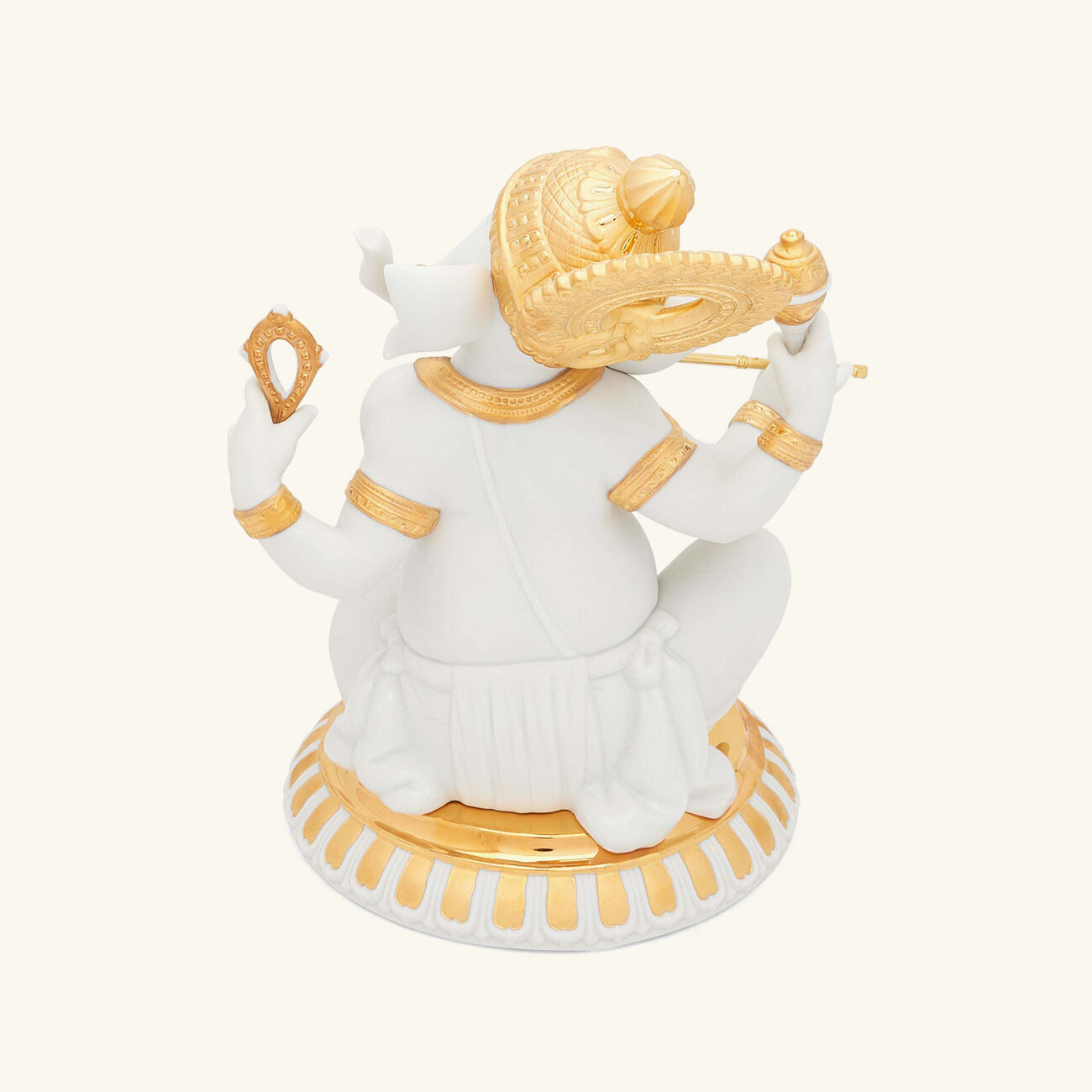 Bansuri Ganesha Sculpture Small White lladro bansuri ganesha sculpture small white