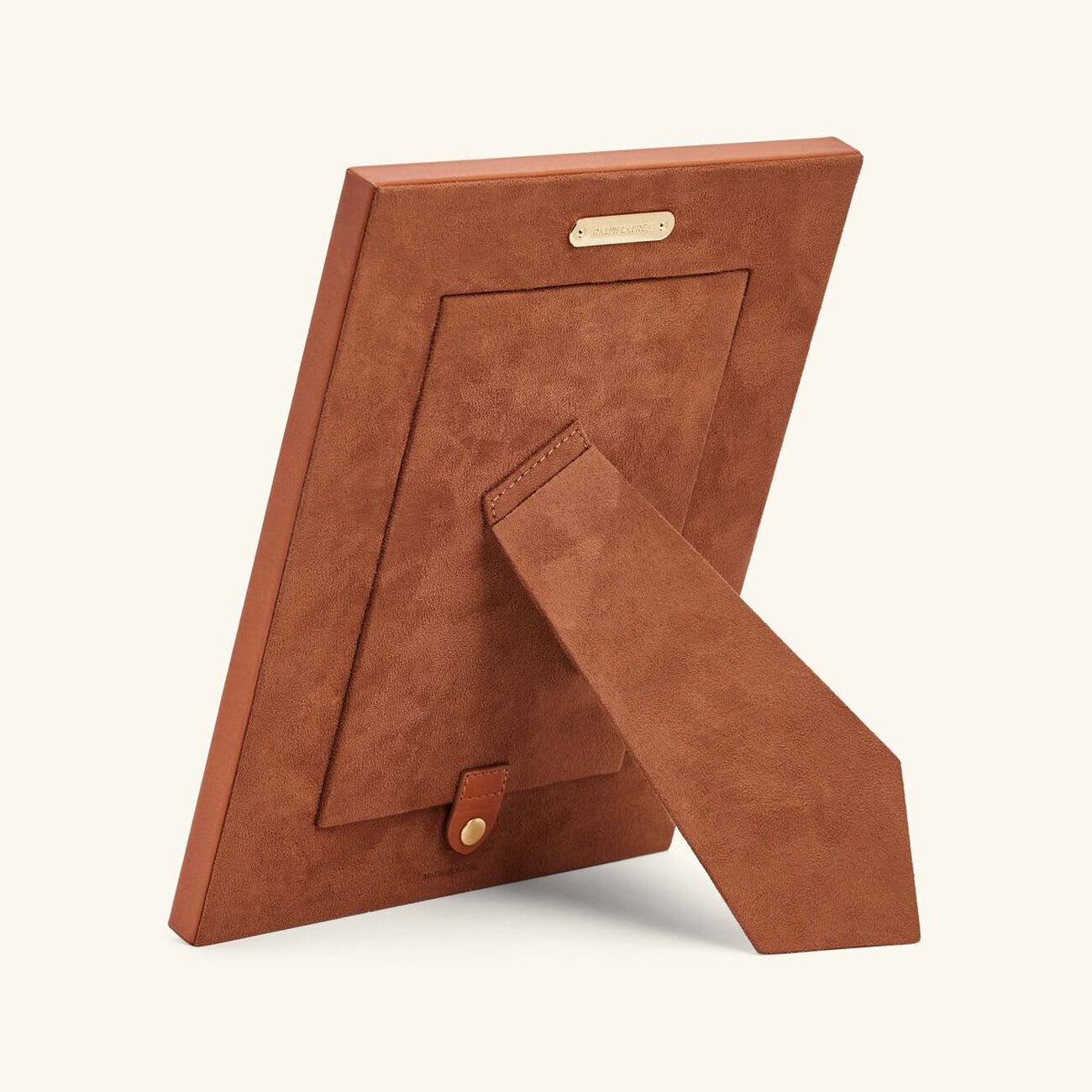 رالف لورين هوم إطار الصور بيدفورد غاريت جلد باللون البني بحجم 18x13 سم