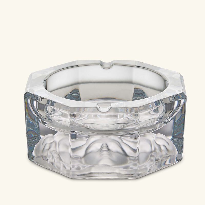 versace medusa lumiere ashtray octagonal clear