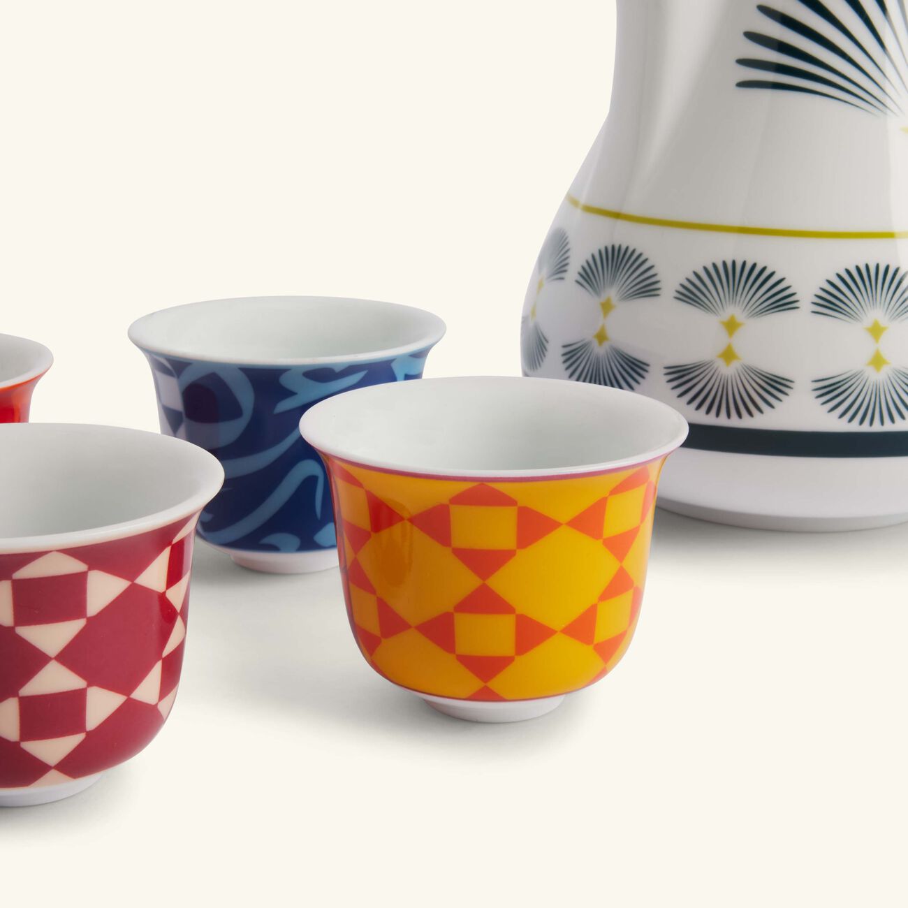 Bahja Dallah & Arabic Coffee Cup Set Of 8 silsal bahja dallah arabic coffee cup set of 8