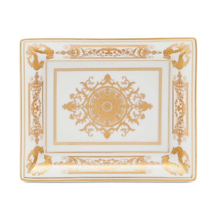 Aux Rois Ashtray Rectangular Gold bernardaud aux rois ashtray rectangular gold