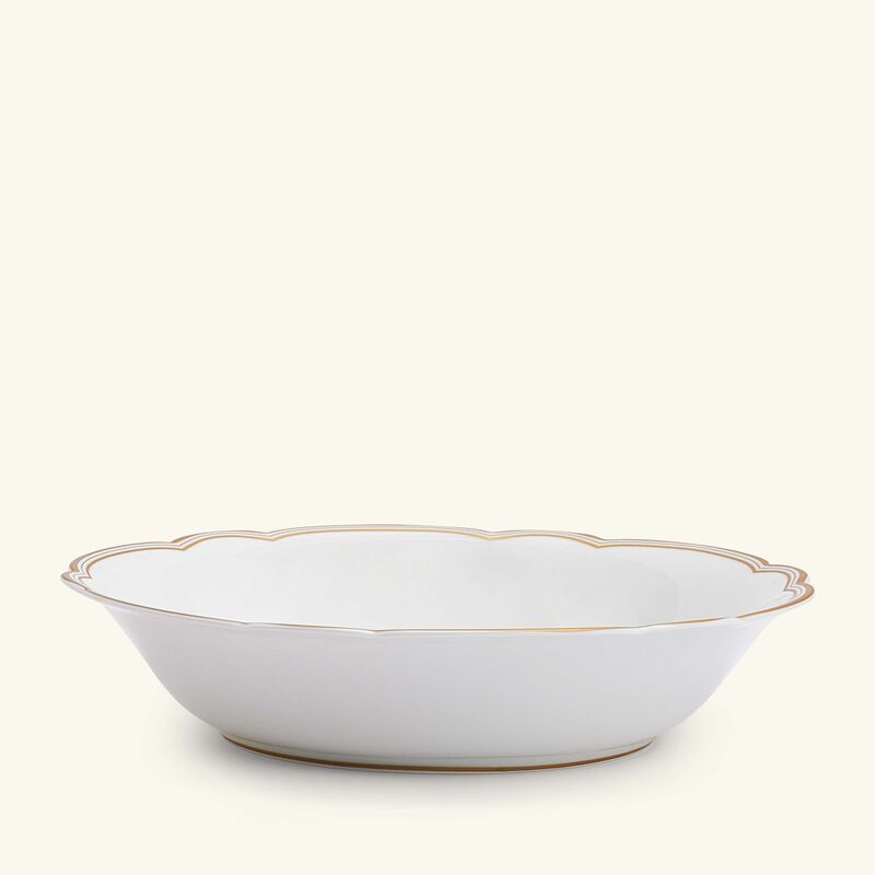 Pompadour Serving Bowl Gold 24cm bernardaud pompadour serving bowl gold 24cm