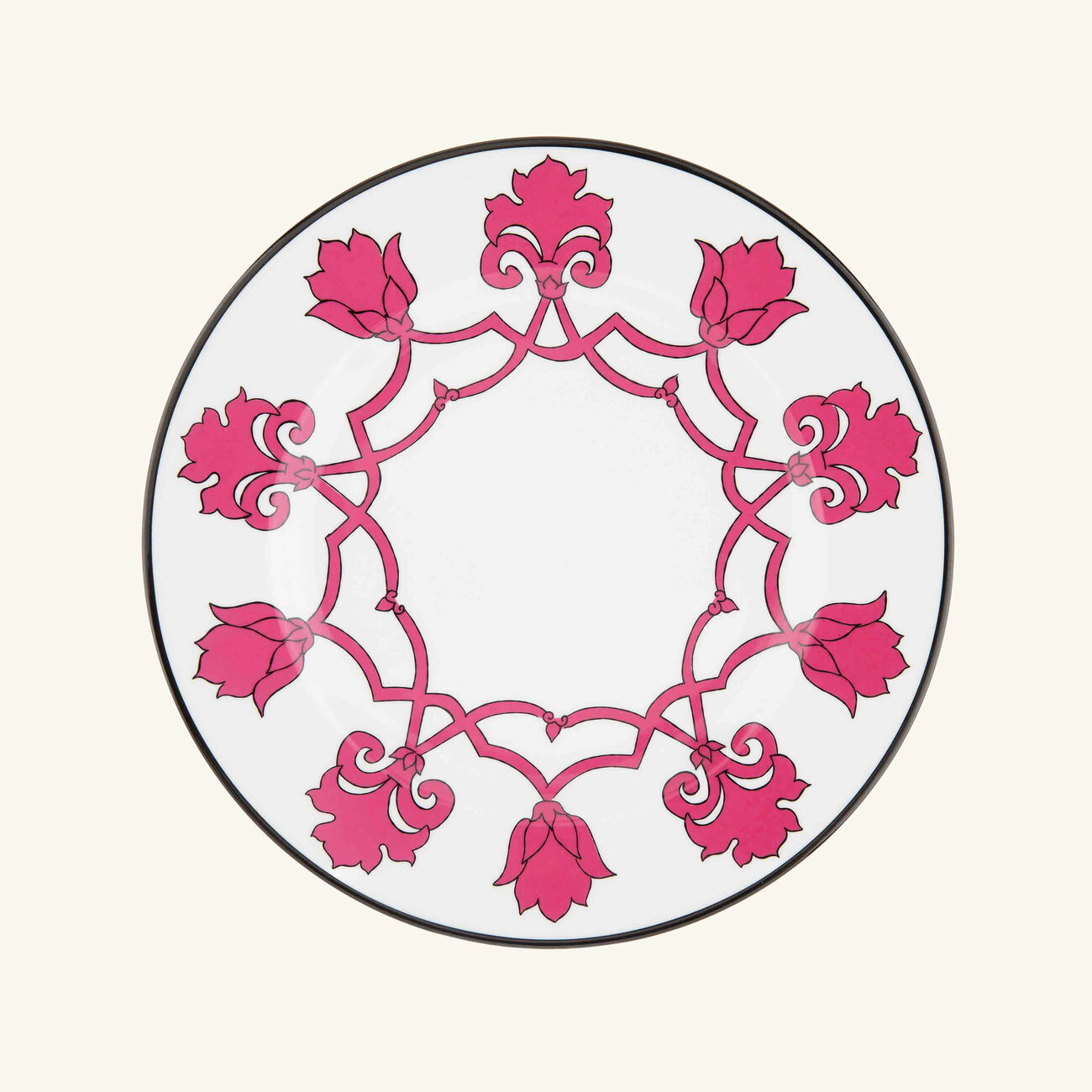 pinto paris jaipur dinner plate round pink 26cm