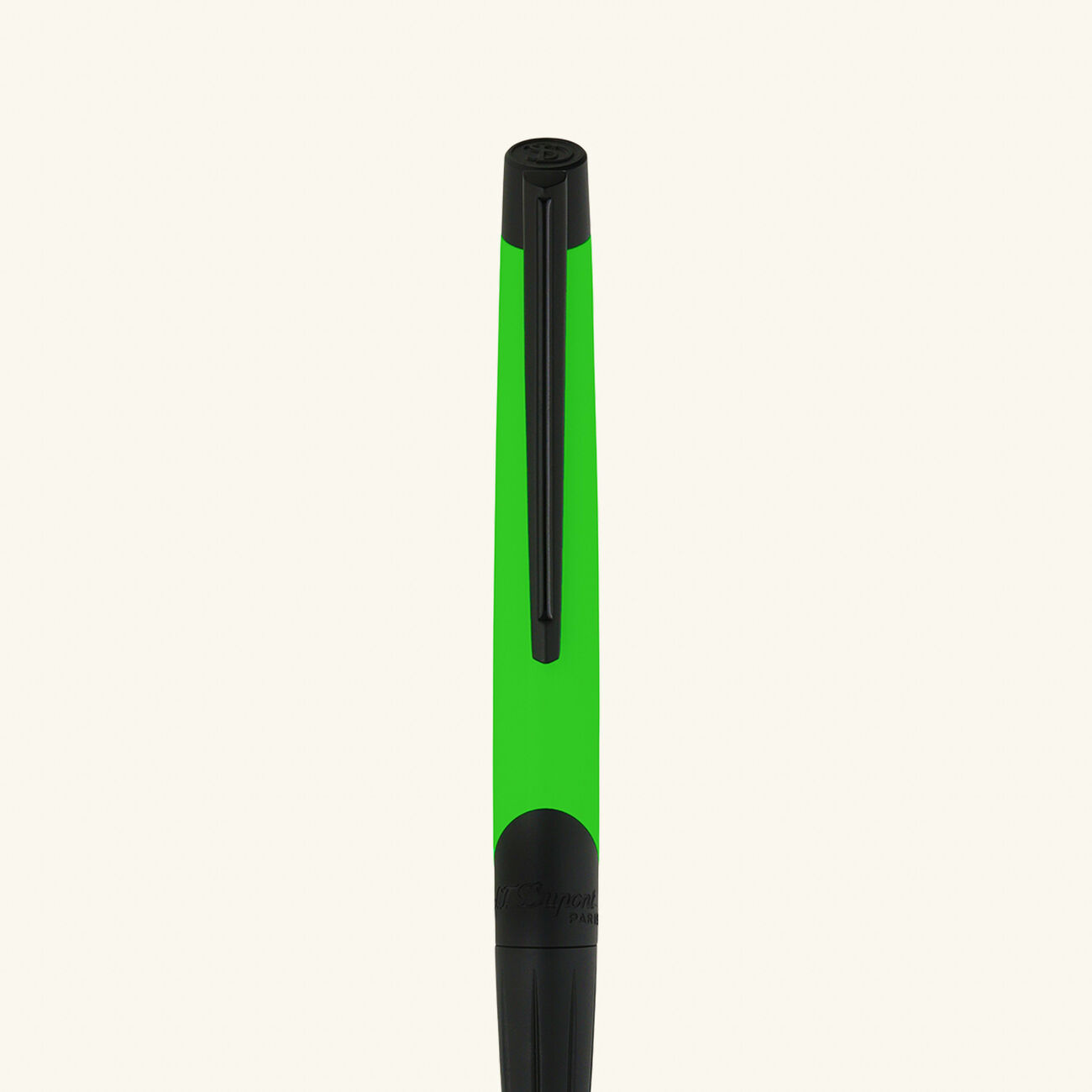 اس تي دوبون قلم الحبر الجاف بولبوينت فلو ديفي ميلينيوم بلون أخضر نيون