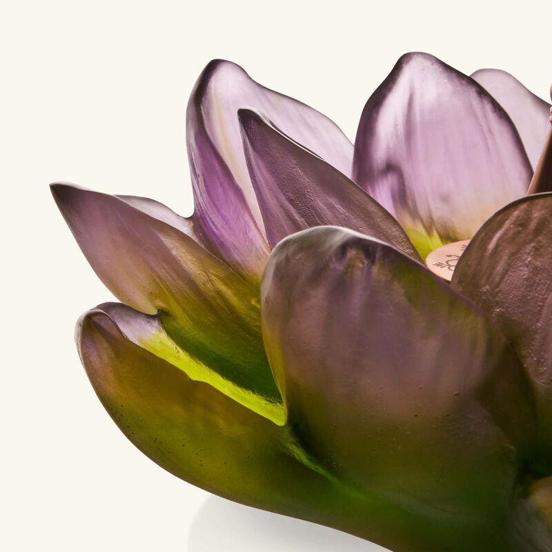 daum jardin de lotus incense holder green