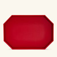 باكارا صينية أوكتوجون متوسطة الحجم باللون الأحمر