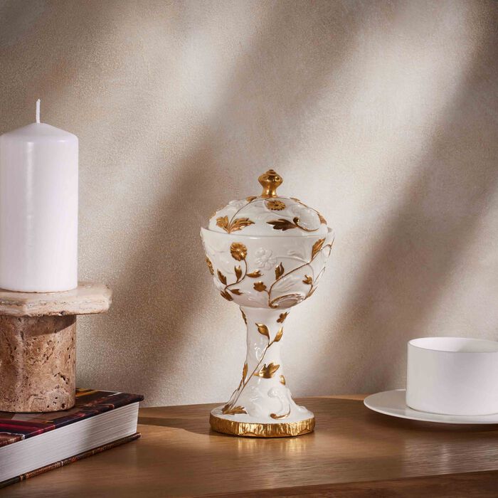 villari taormina incense burner gold