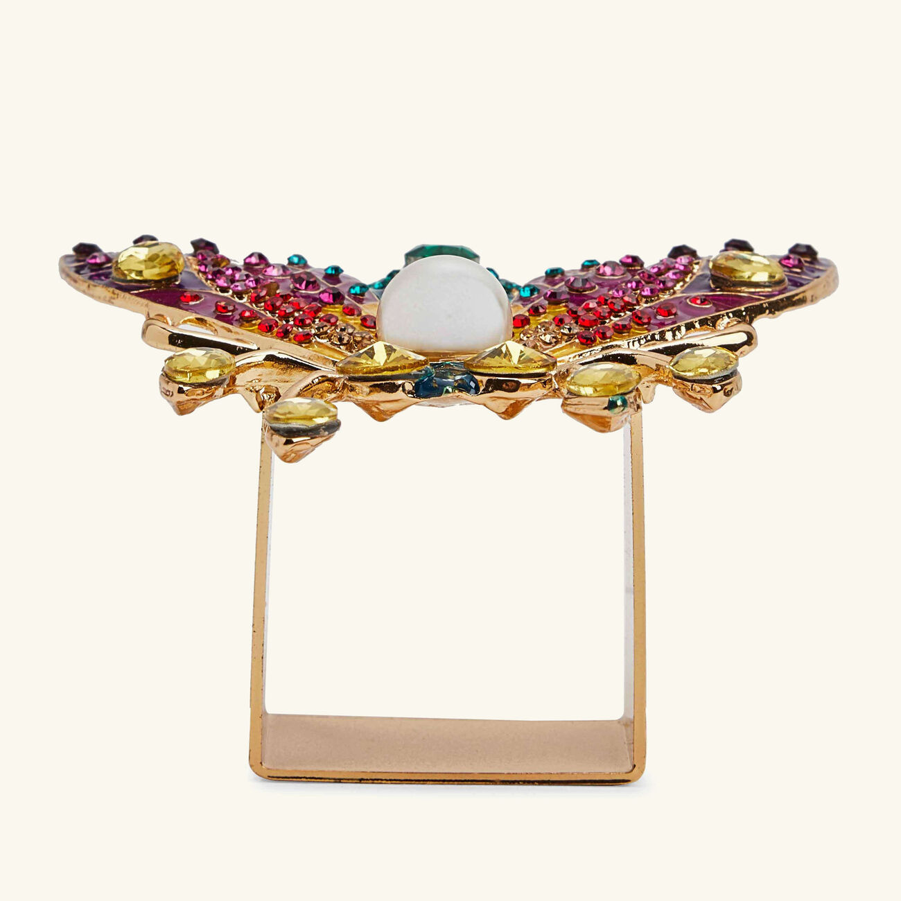 Glam Fly Napkin Ring Set Of 4 kim seybert glam fly napkin ring set of 4