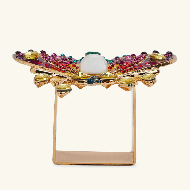 Glam Fly Napkin Ring Set Of 4 kim seybert glam fly napkin ring set of 4