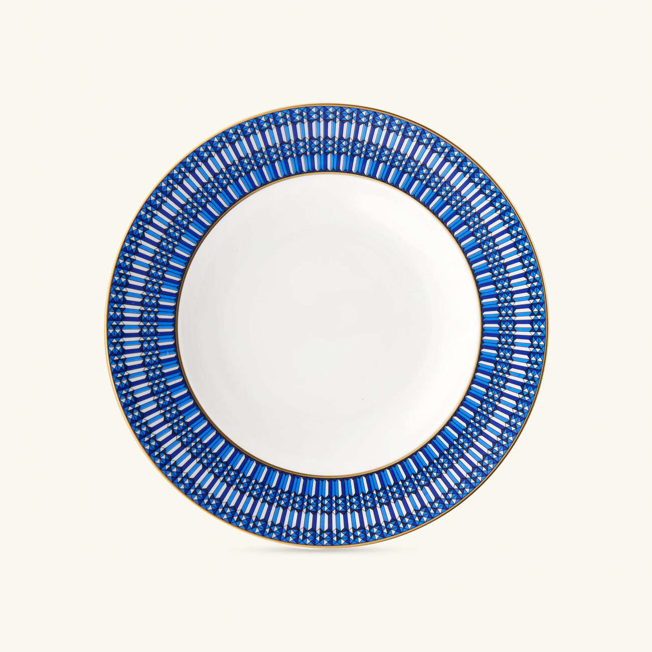 baccarat arcadia soup plate blue 23cm set of 2