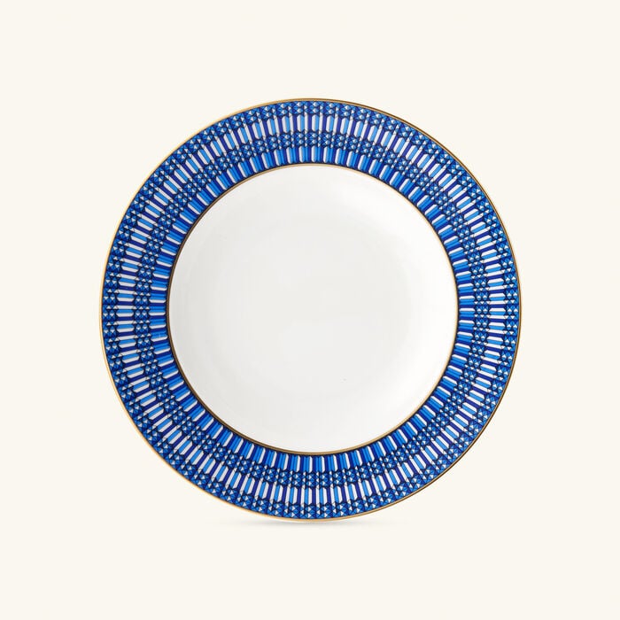 baccarat arcadia soup plate blue 23cm set of 2
