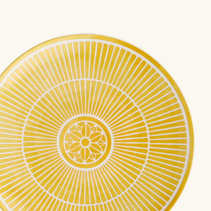 Malmaison Riviera Dessert Plate Round Yellow 21 cm christofle malmaison riviera dessert plate round yellow 21 cm