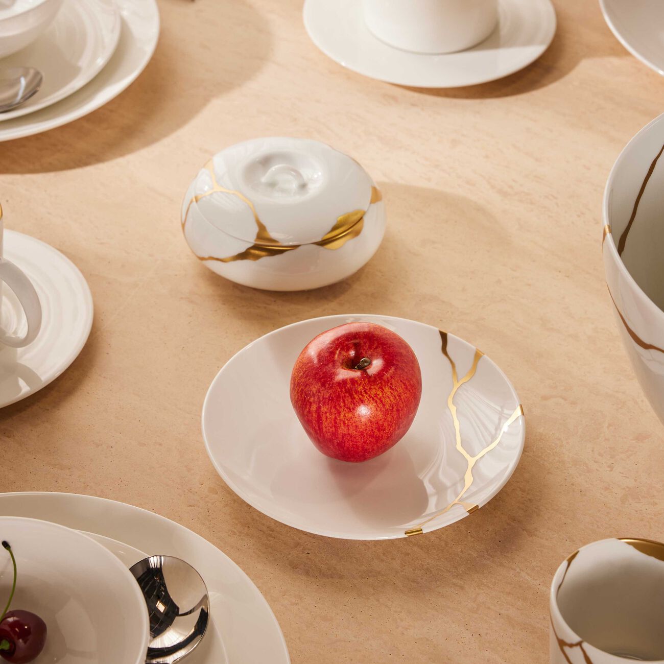 برناردو طبق الخبز والزبدة كينتسوغي دائري أبيض 16 سم