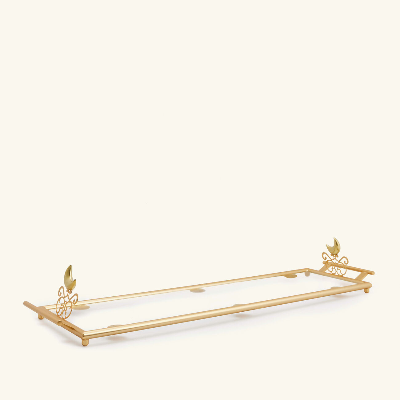 villari extravaganza serving tray rectangular large gold