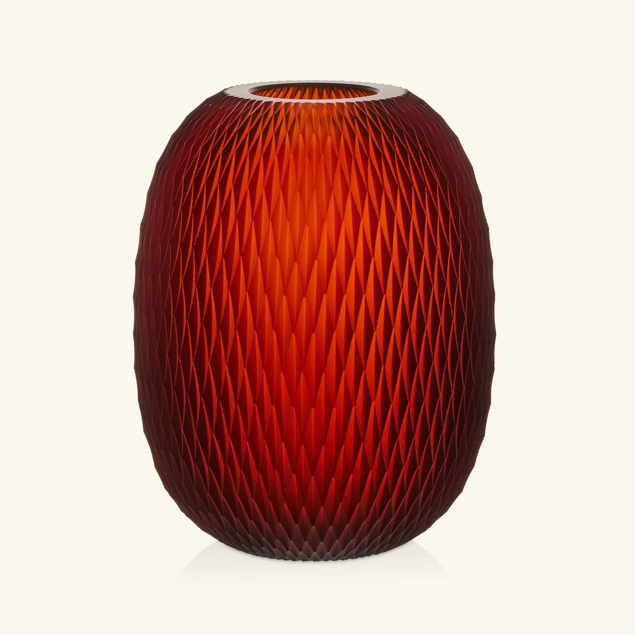 ruckl metamorphosis vase round medium amber