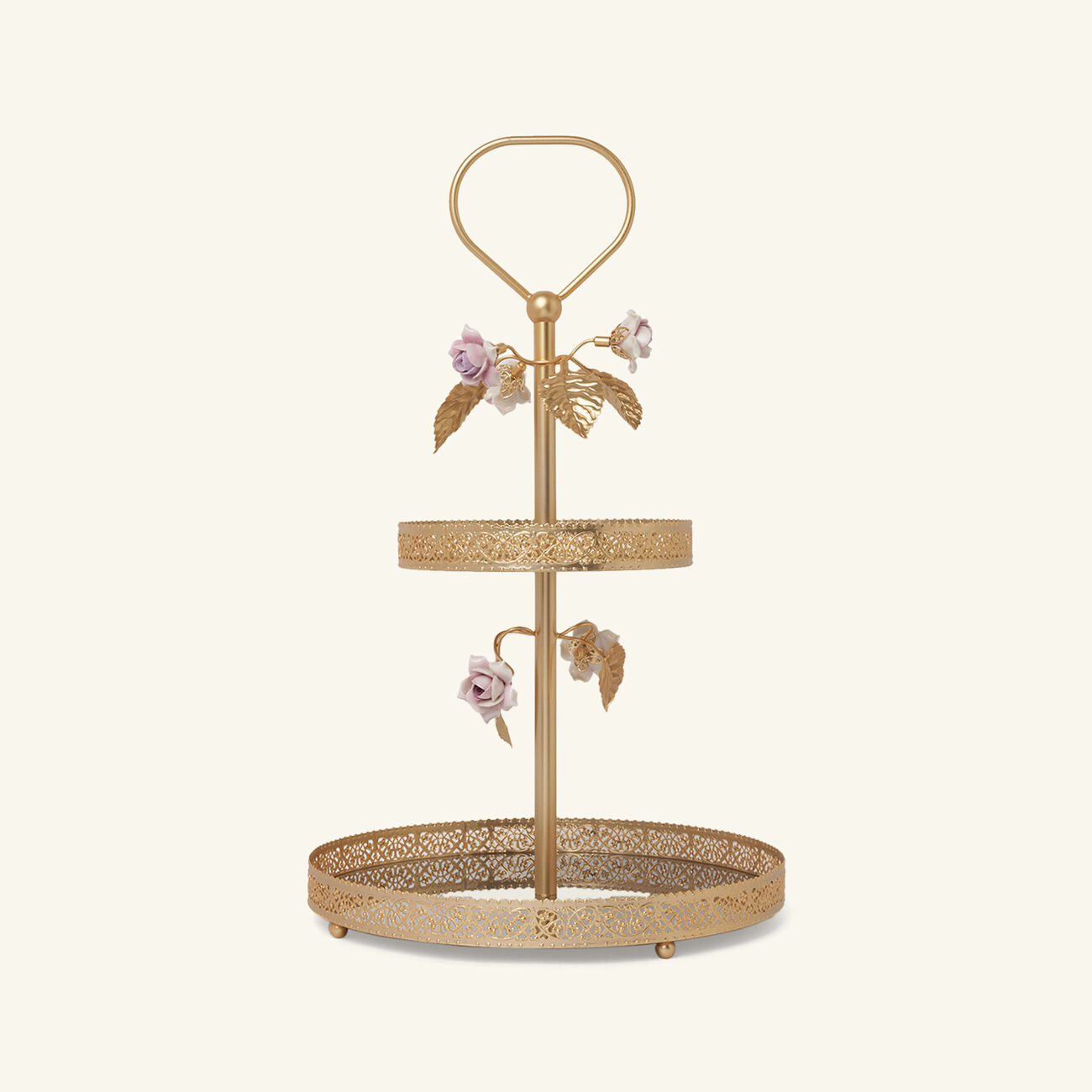 Marie Cake Stand Gold villari marie cake stand gold