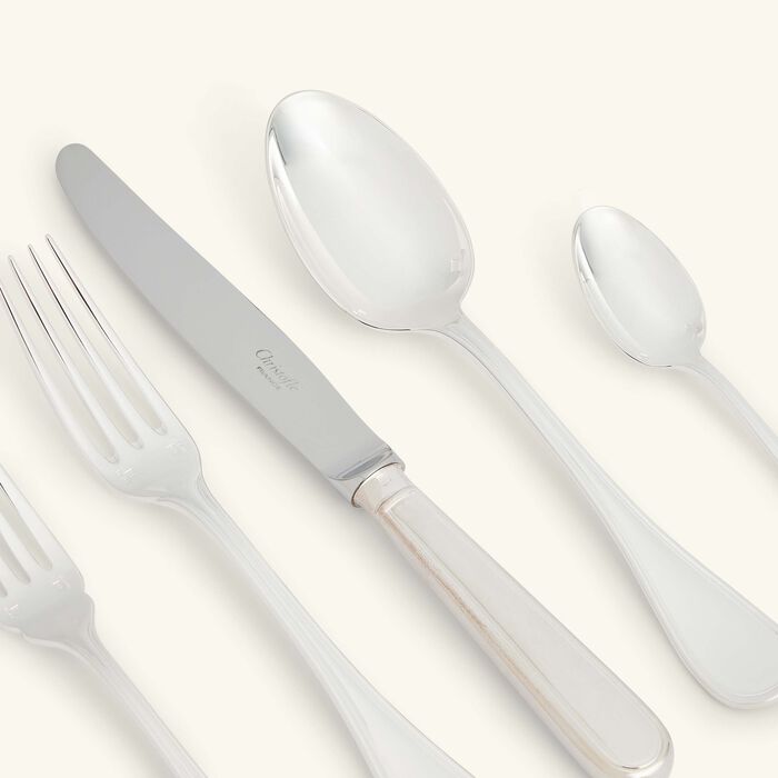 christofle albi 110 piece flatware set with imperial chest silver plated