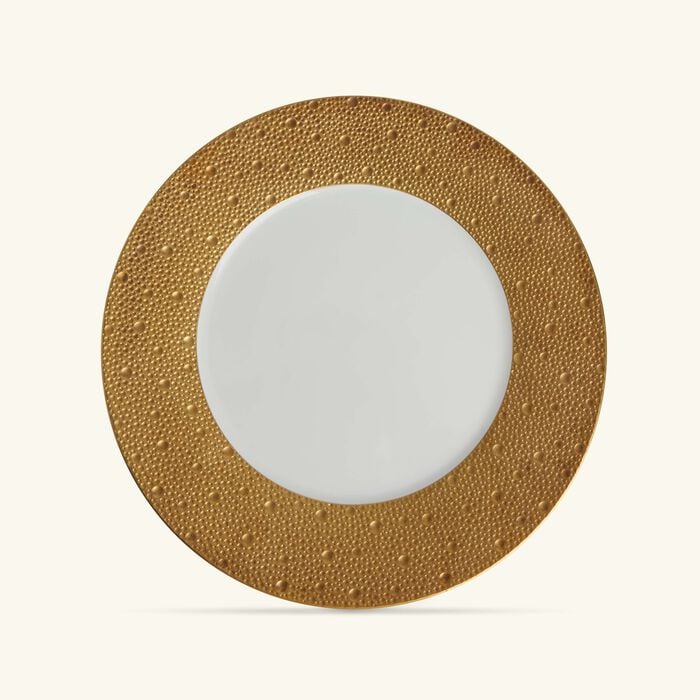 Ecume Charger Plate Round Gold 30cm bernardaud ecume charger plate round gold 30cm