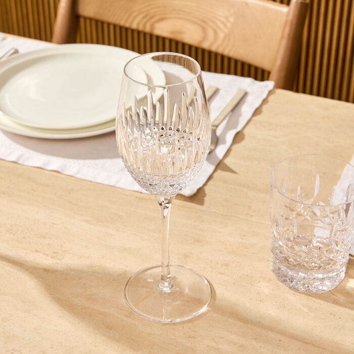 Lismore Diamond Wine Glass Clear Set Of 2 waterford lismore diamond wine glass clear set of 2