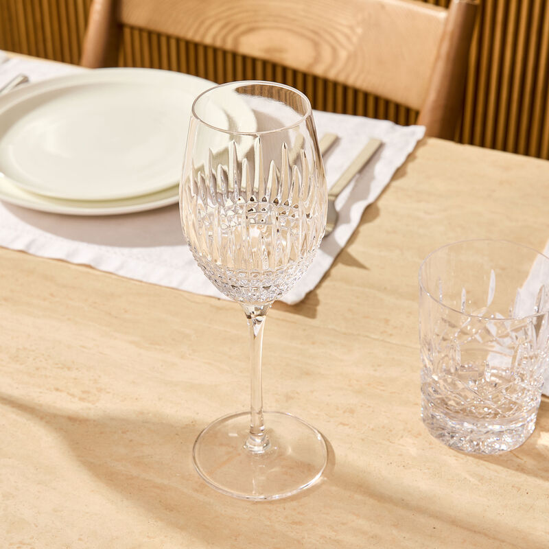 Lismore Diamond Wine Glass Clear Set Of 2 waterford lismore diamond wine glass clear set of 2