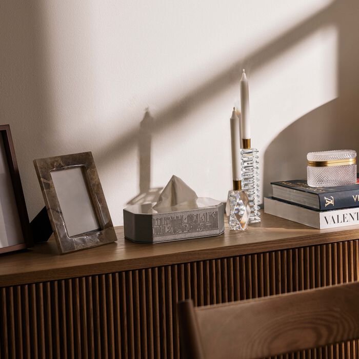 dimlaj hayat tissue box silver