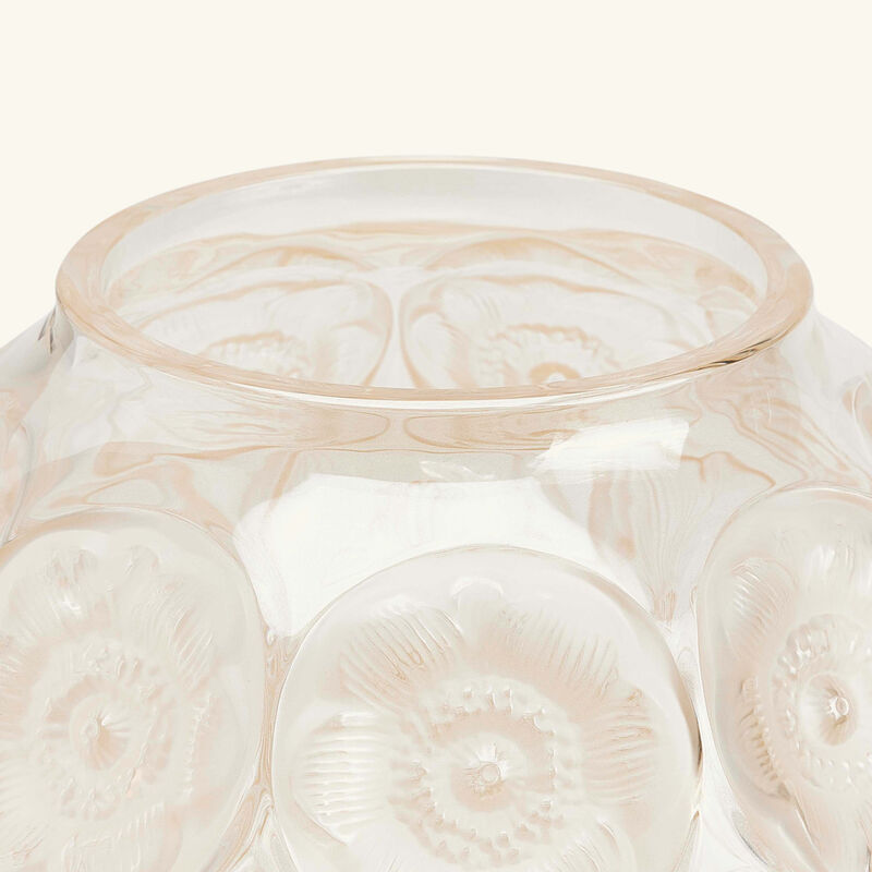 Anemones Vase Medium Gold lalique anemones vase medium gold