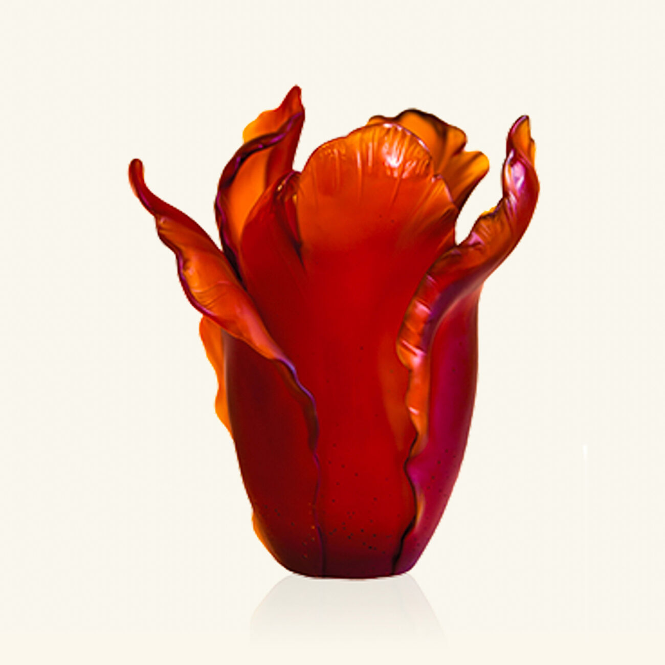 Tulip Vase Medium Amber Limited Edition daum tulip vase medium amber limited edition