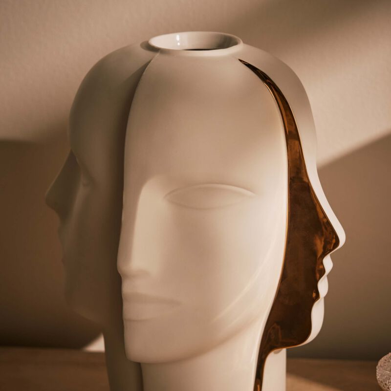 jonathan adler atlas split vase medium white