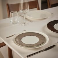 Silva Salad Rim Plate Silver 21cm bernardaud silva salad rim plate silver 21cm