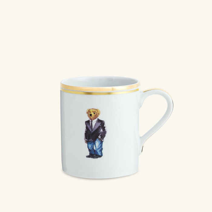 Wilshire Tux Bear Mug White Set of 4 ralph lauren home wilshire tux bear mug white set of 4