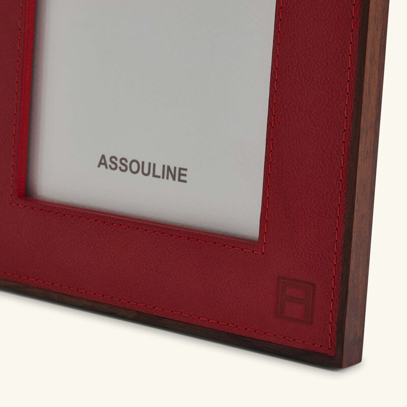 assouline heritage frame red 24x19 cm