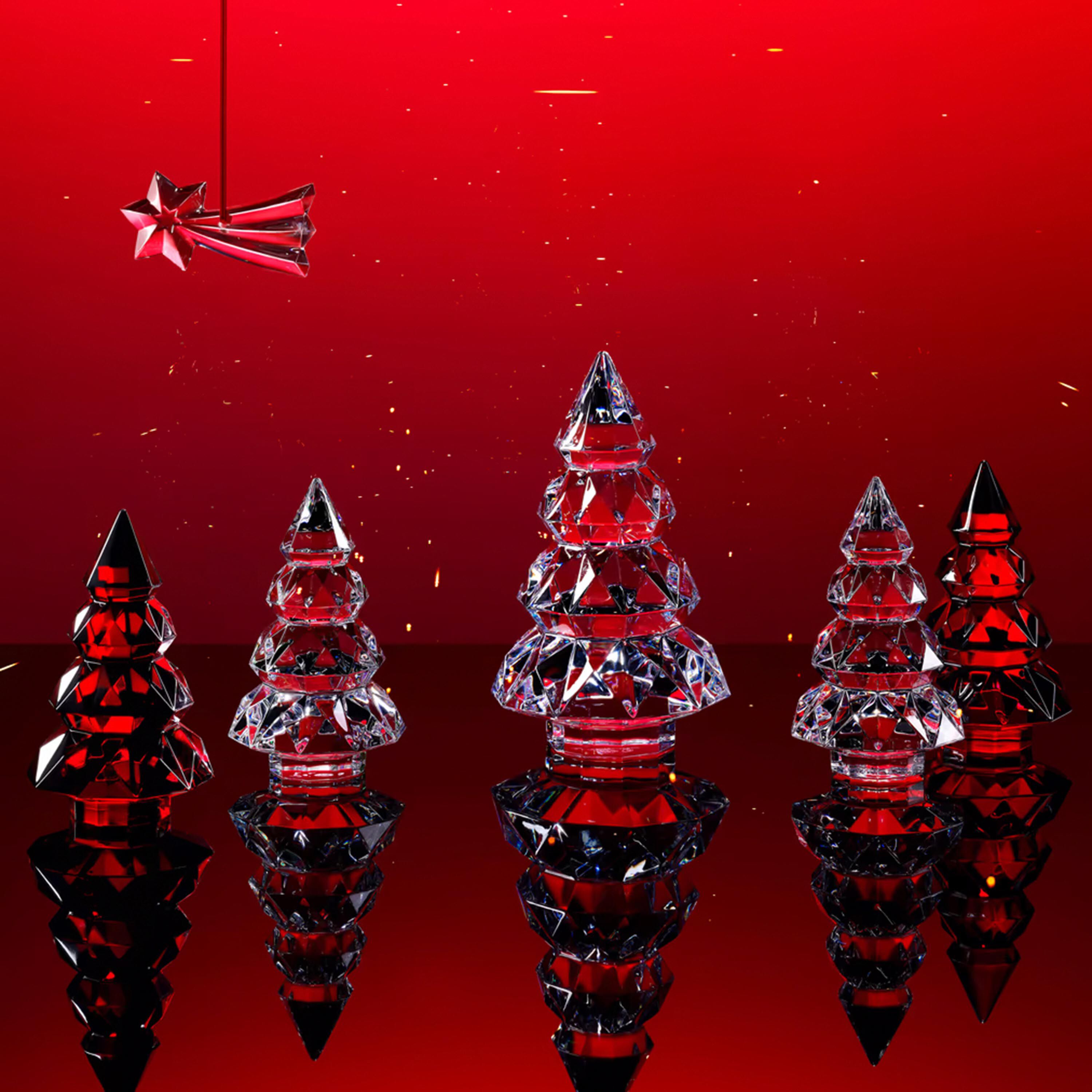 Baccarat Noël Louxor Tree Ornament Mini Red | Tanagra UAE