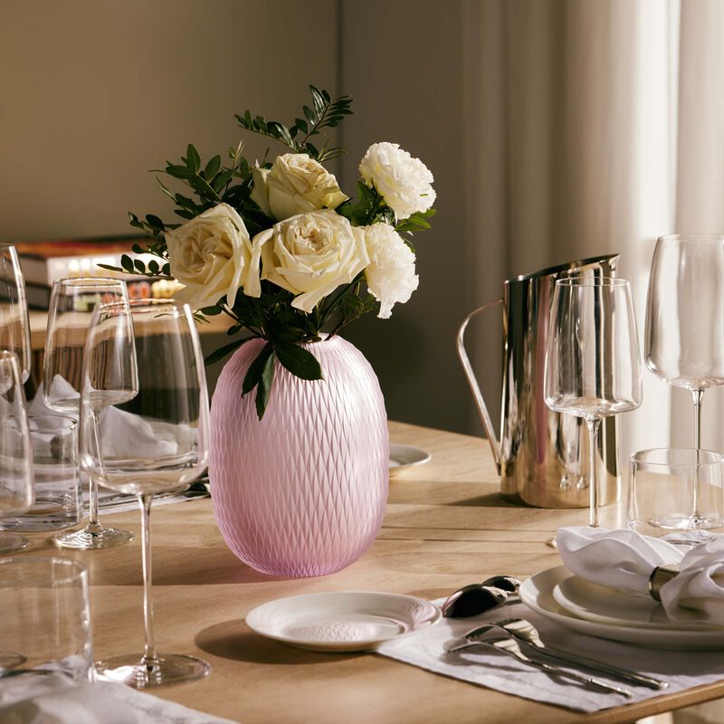 روكل مزهرية ميتامورفوسيس مستديرة متوسطة باللون الوردي