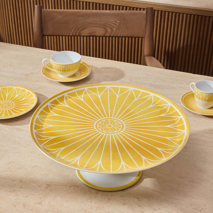 Malmaison Riviera Cake Stand Yellow christofle malmaison riviera cake stand yellow