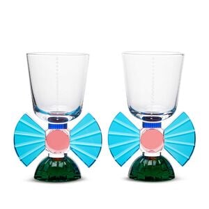 Set of 2 Somerset Short Crystal Glass, medium